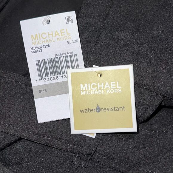 Michael Kors Women's Trench Water Resistant Hooded Raincoat Jacket Plus Sz 1X - Picture 10 of 15